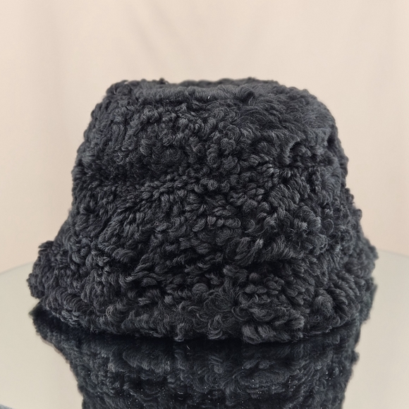 Cult Gaia Hat Black Kumi Teddy Bucket Hat Cottagecore Outdoor Fall Winter Gift